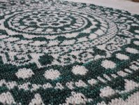 the twisted yarn Knitted Mandala